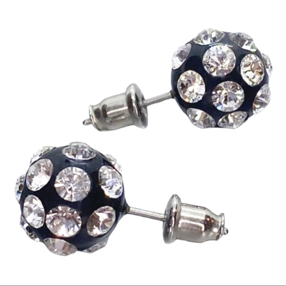 Acrylic Crystal Stud Earrings Embellished With Genuine “Crystal Stone Elements” - Picture 3 of 9
